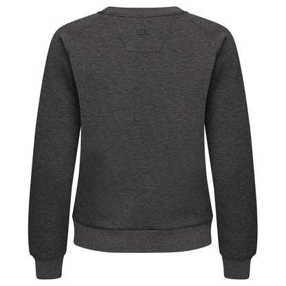 Anthracite Melange - Back - Cutter & Buck Womens-Ladies Crew Neck Sweatshirt