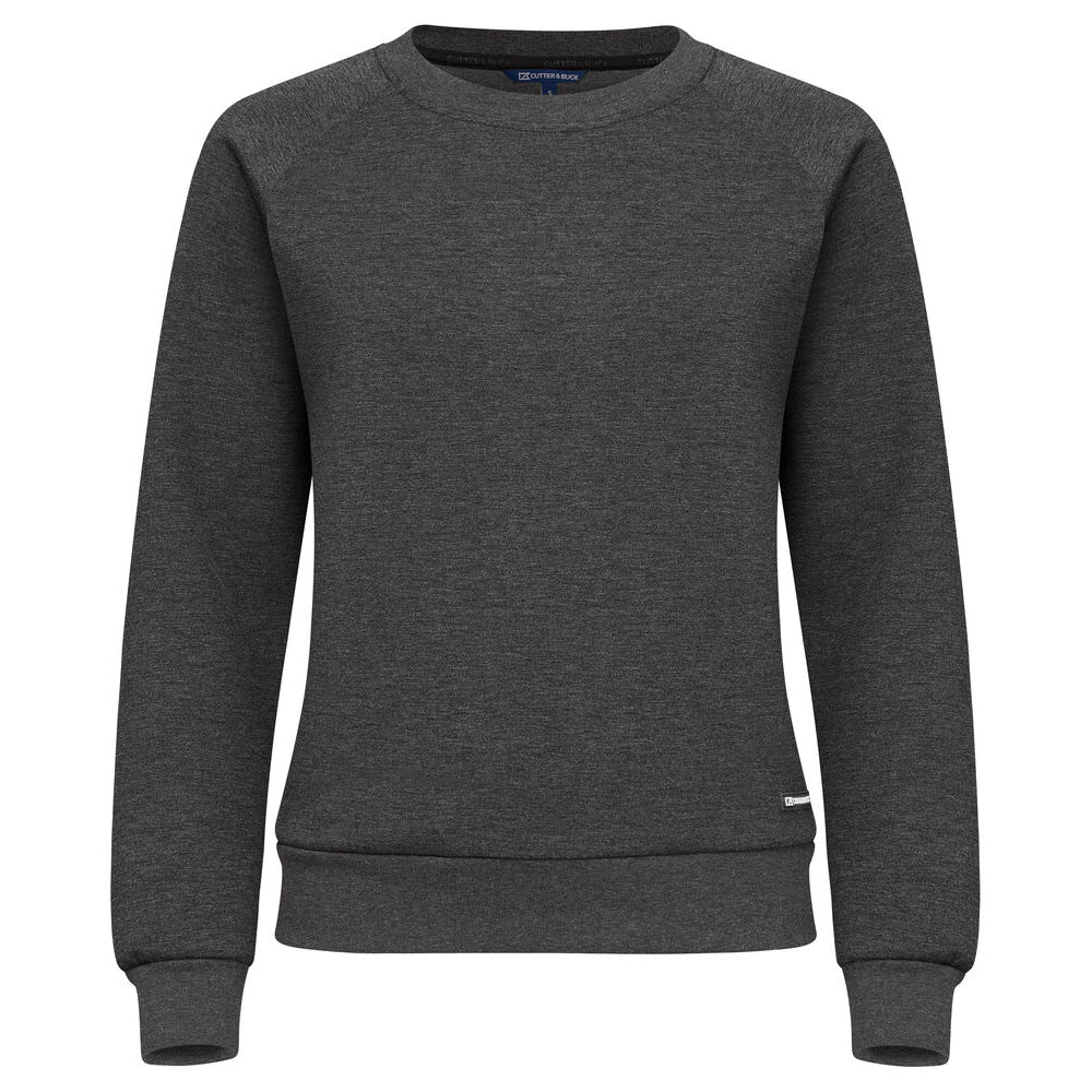Anthracite Melange - Front - Cutter & Buck Womens-Ladies Crew Neck Sweatshirt