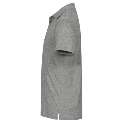 Grey Melange - Side - Clique Unisex Adult Single Jersey Polo Shirt