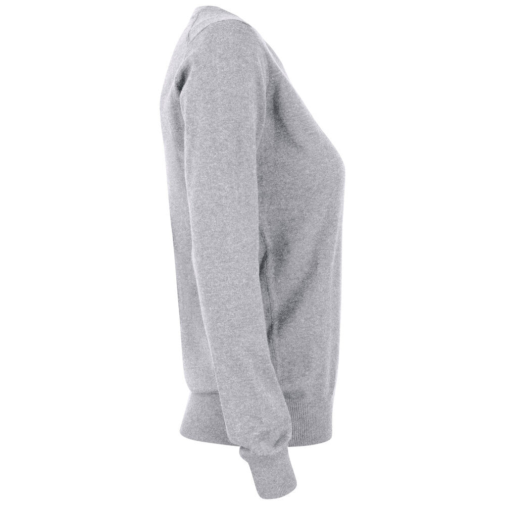 Grey Melange - Lifestyle - Cutter & Buck Womens-Ladies Oakville Crew Neck Sweatshirt