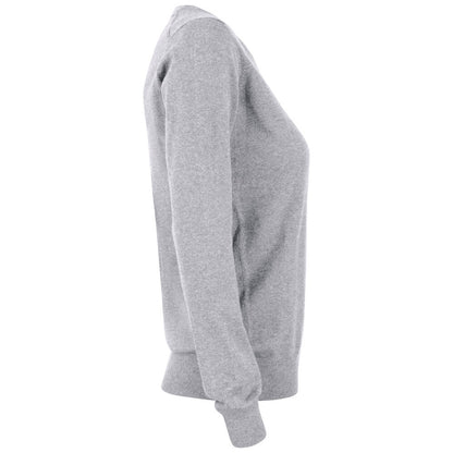 Grey Melange - Lifestyle - Cutter & Buck Womens-Ladies Oakville Crew Neck Sweatshirt