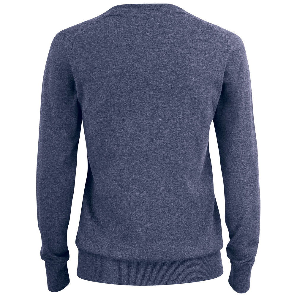 Navy Melange - Back - Cutter & Buck Womens-Ladies Oakville Crew Neck Sweatshirt