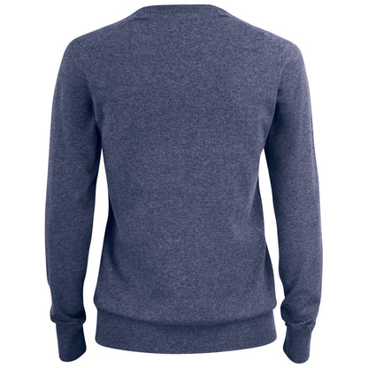 Navy Melange - Back - Cutter & Buck Womens-Ladies Oakville Crew Neck Sweatshirt