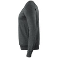 Anthracite Melange - Side - Cutter & Buck Mens Oakville V Neck Sweatshirt
