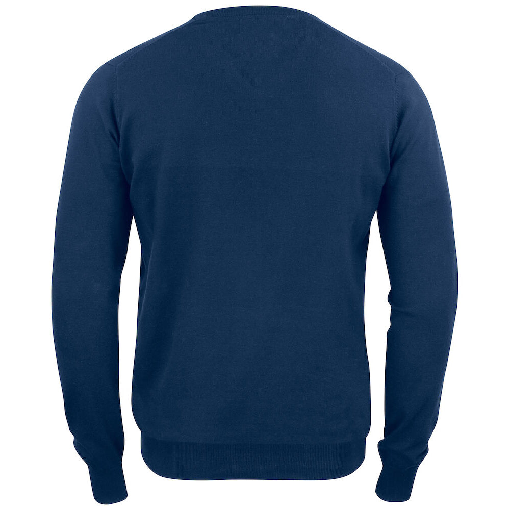 Dark Navy - Back - Cutter & Buck Mens Oakville V Neck Sweatshirt