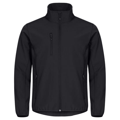 Black - Front - Clique Mens Classic Soft Shell Jacket
