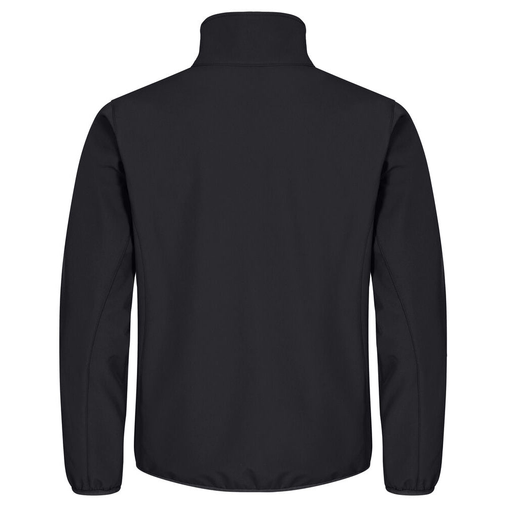 Black - Back - Clique Mens Classic Soft Shell Jacket