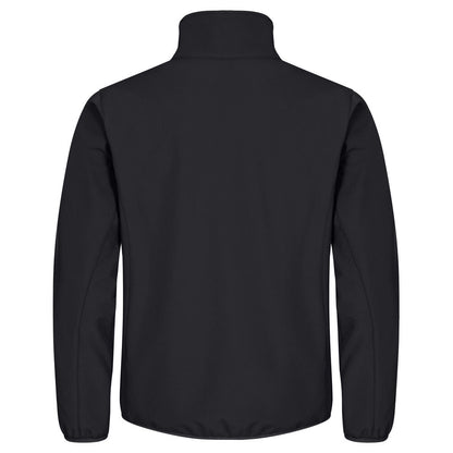 Black - Back - Clique Mens Classic Soft Shell Jacket