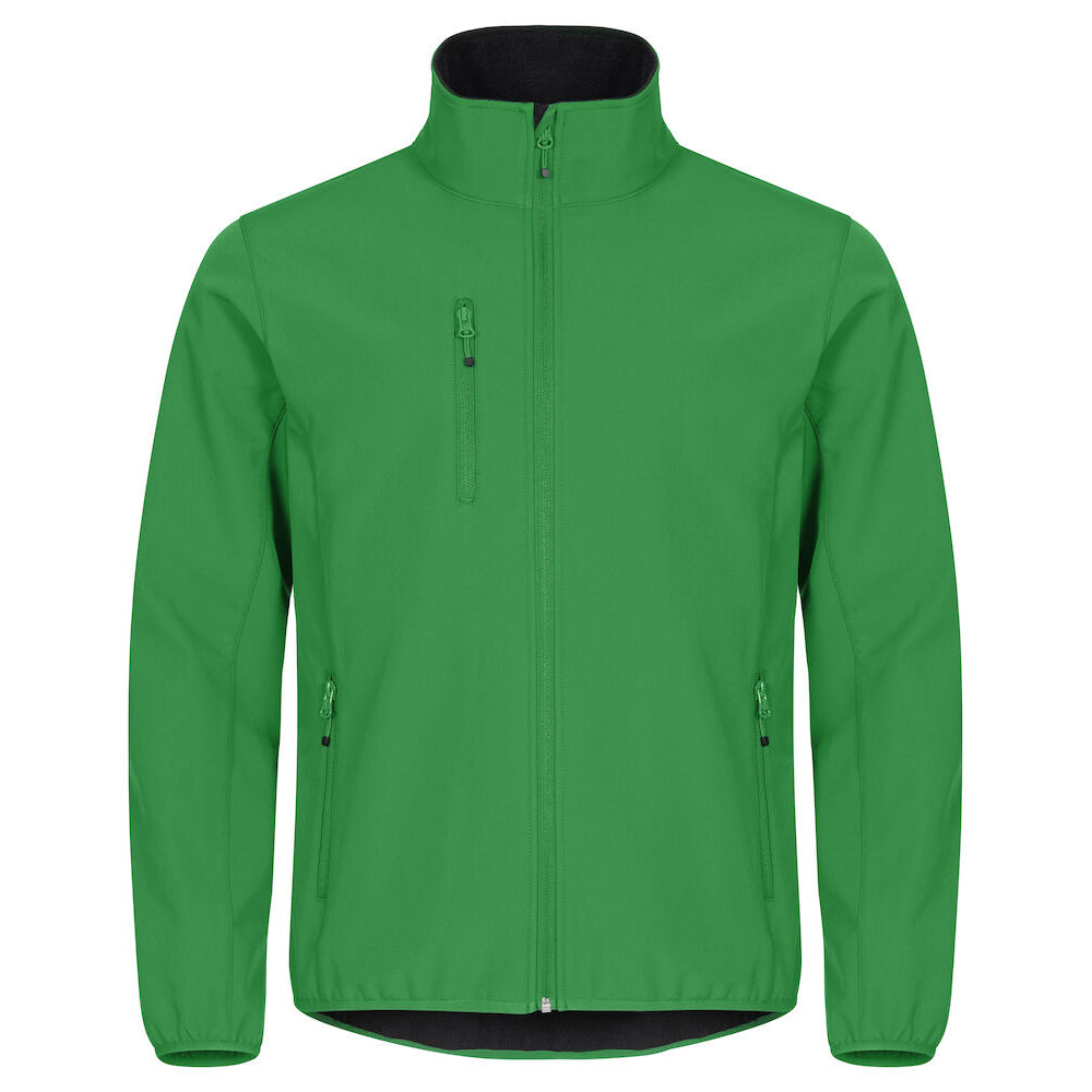 Apple Green - Front - Clique Mens Classic Soft Shell Jacket