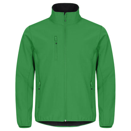 Apple Green - Front - Clique Mens Classic Soft Shell Jacket