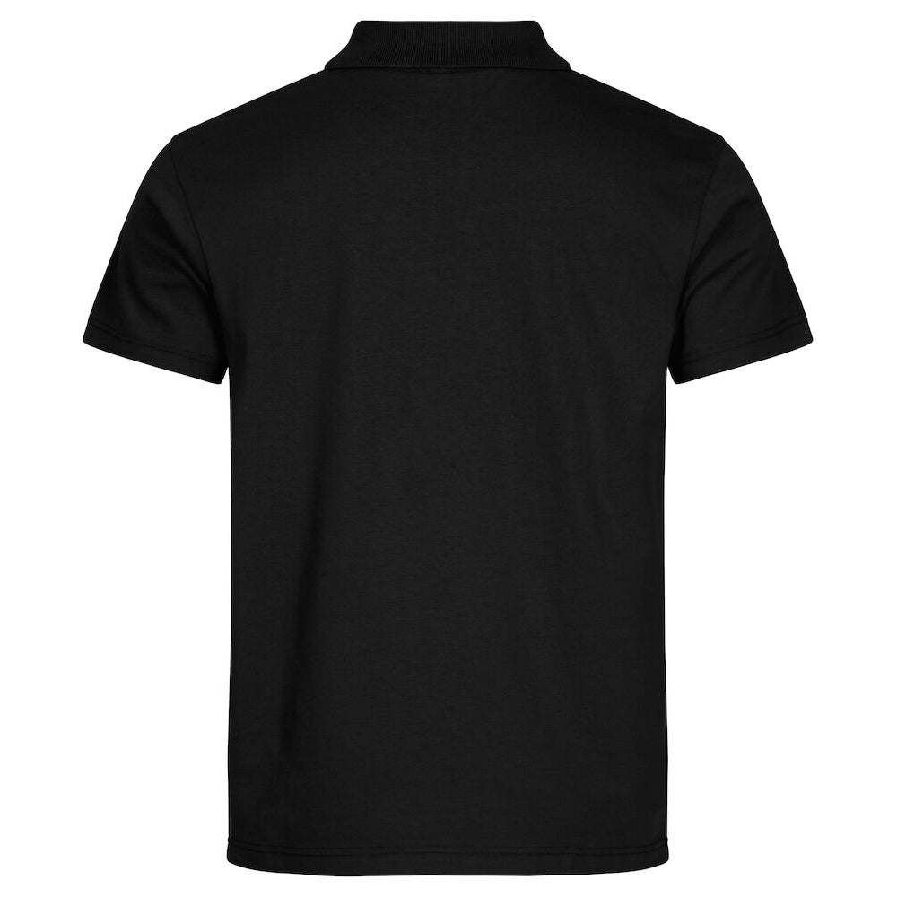 Black - Back - Clique Unisex Adult Single Jersey Polo Shirt