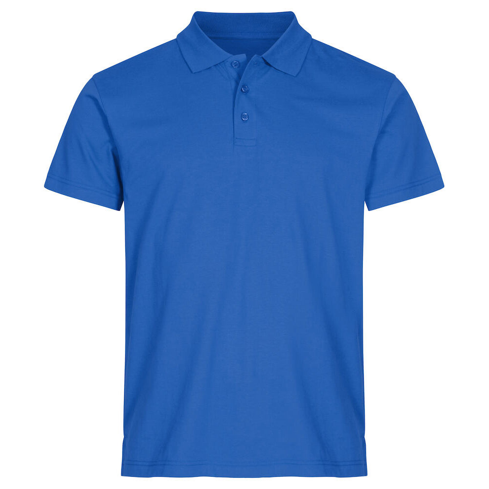 Royal Blue - Front - Clique Unisex Adult Single Jersey Polo Shirt