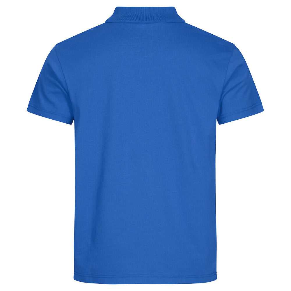 Royal Blue - Back - Clique Unisex Adult Single Jersey Polo Shirt