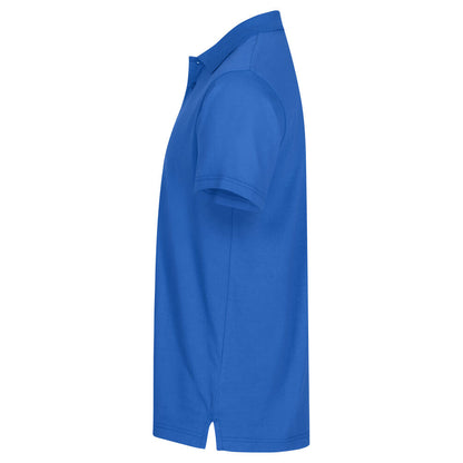 Royal Blue - Side - Clique Unisex Adult Single Jersey Polo Shirt