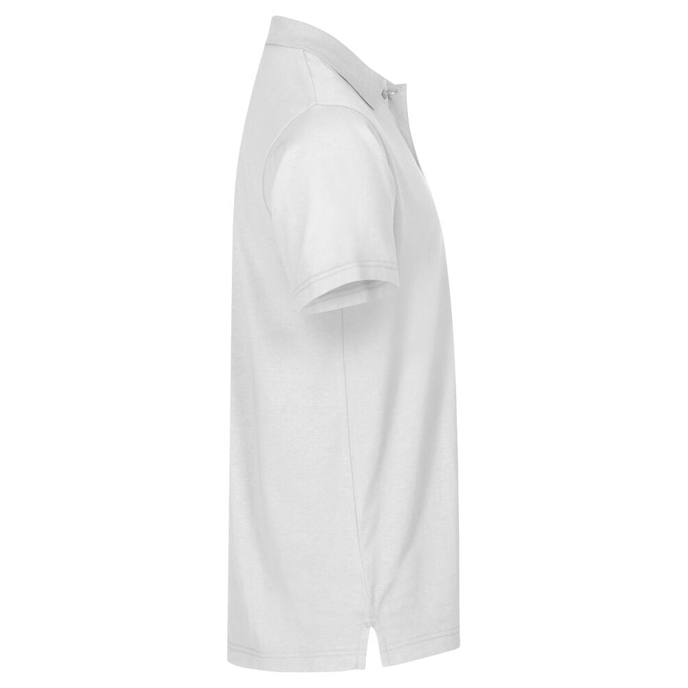 White - Lifestyle - Clique Unisex Adult Single Jersey Polo Shirt