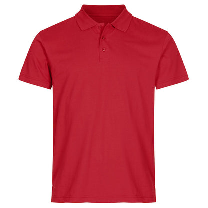 Red - Front - Clique Unisex Adult Single Jersey Polo Shirt