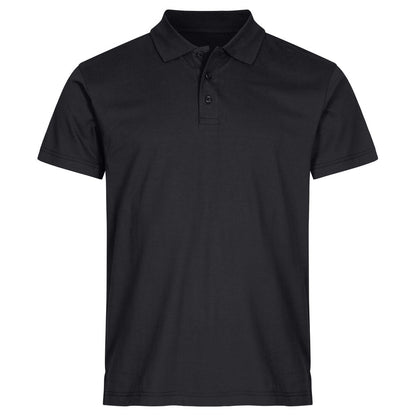Black - Front - Clique Unisex Adult Single Jersey Polo Shirt