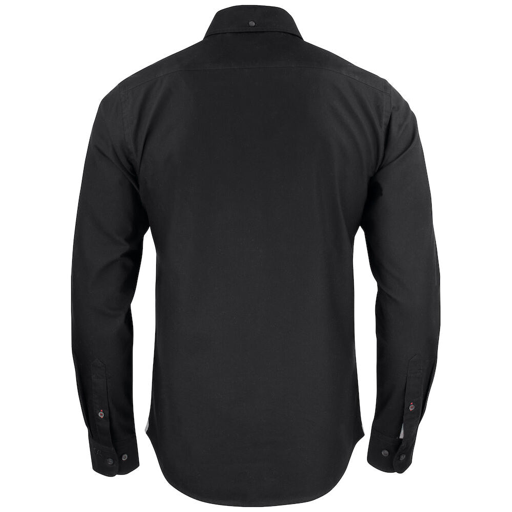 Black - Back - Cutter & Buck Mens Belfair Oxford Shirt