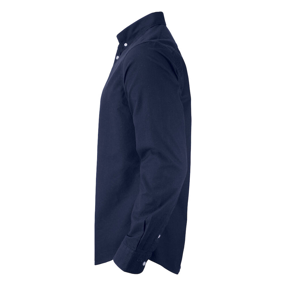 Dark Navy - Side - Cutter & Buck Mens Belfair Oxford Shirt