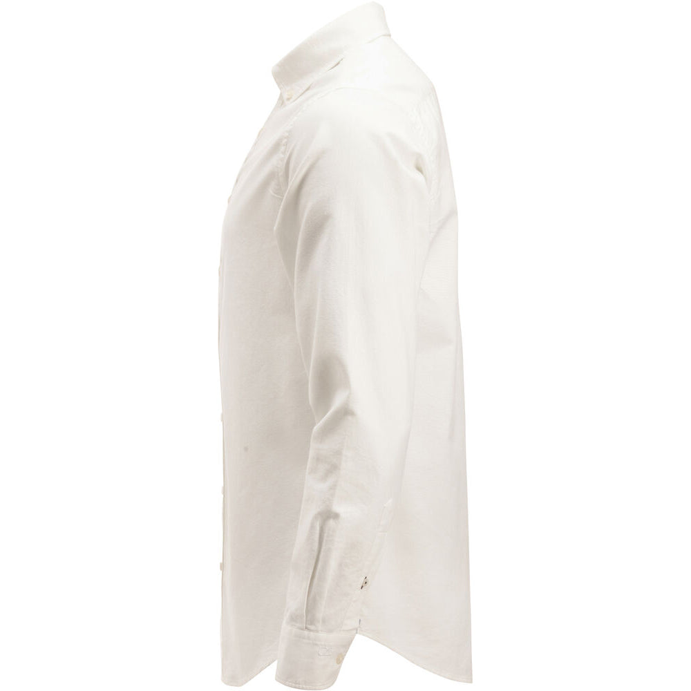 White - Side - Cutter & Buck Mens Belfair Oxford Shirt