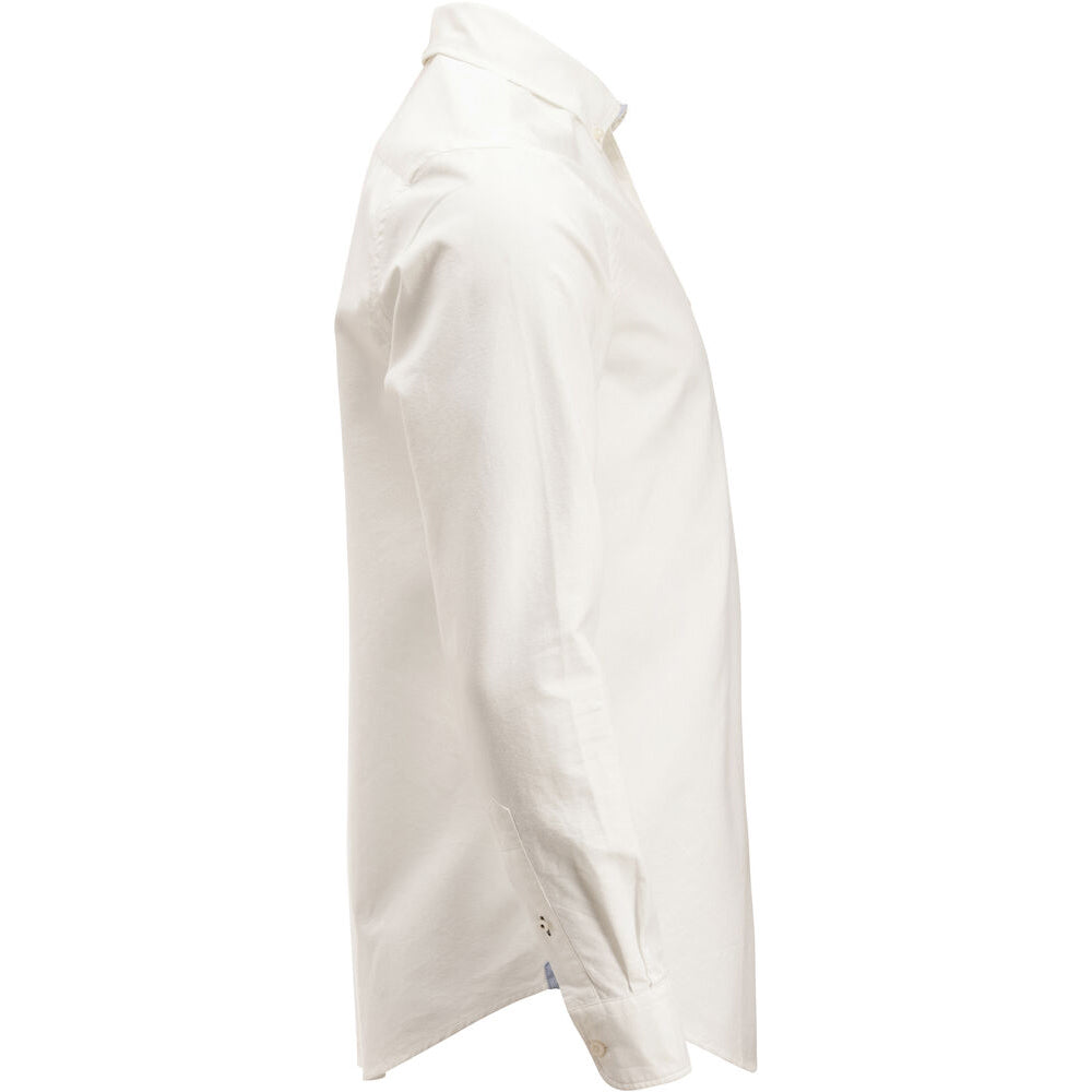 White - Lifestyle - Cutter & Buck Mens Belfair Oxford Shirt