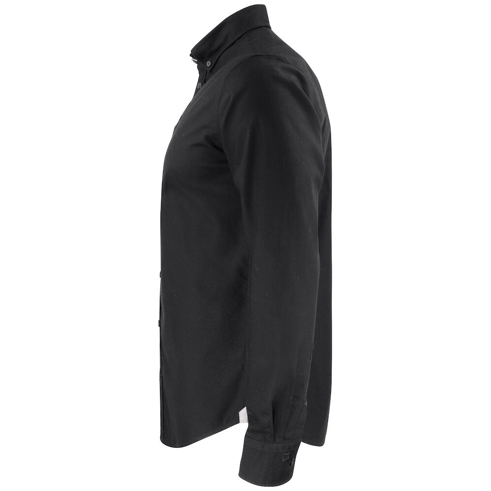 Black - Side - Cutter & Buck Mens Belfair Oxford Shirt