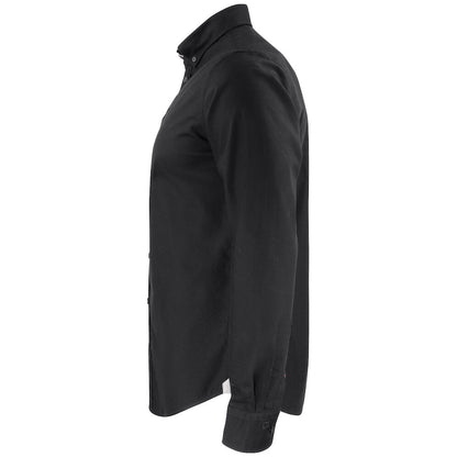 Black - Side - Cutter & Buck Mens Belfair Oxford Shirt