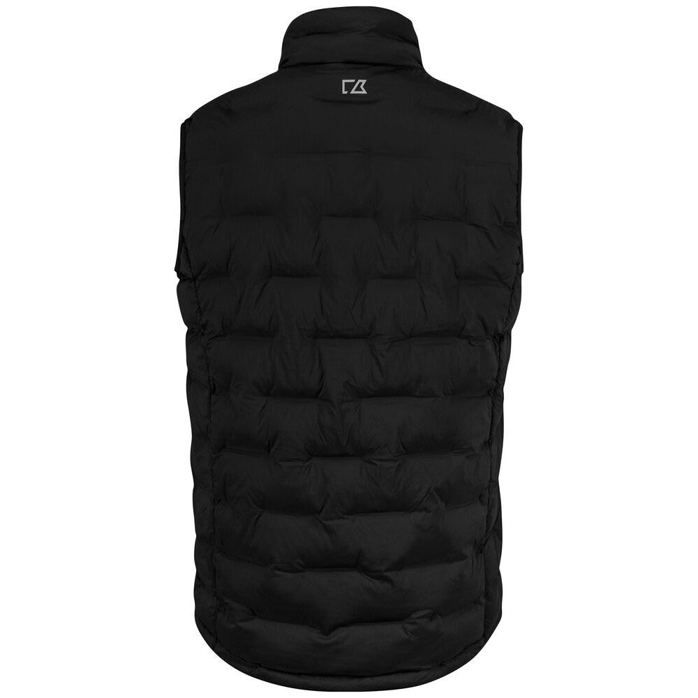 Black - Back - Cutter & Buck Mens Baker Gilet