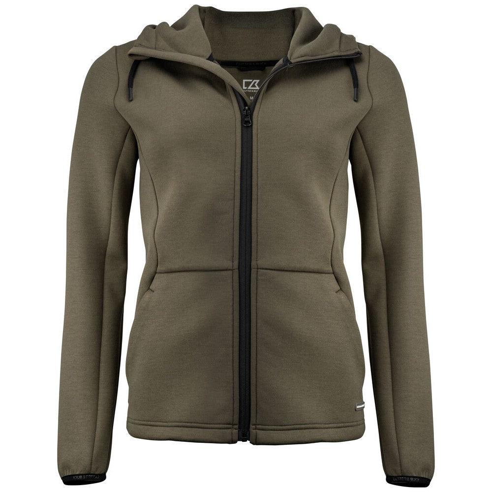 Ivy Green - Front - Cutter & Buck Womens-Ladies Pemberton Full Zip Hoodie