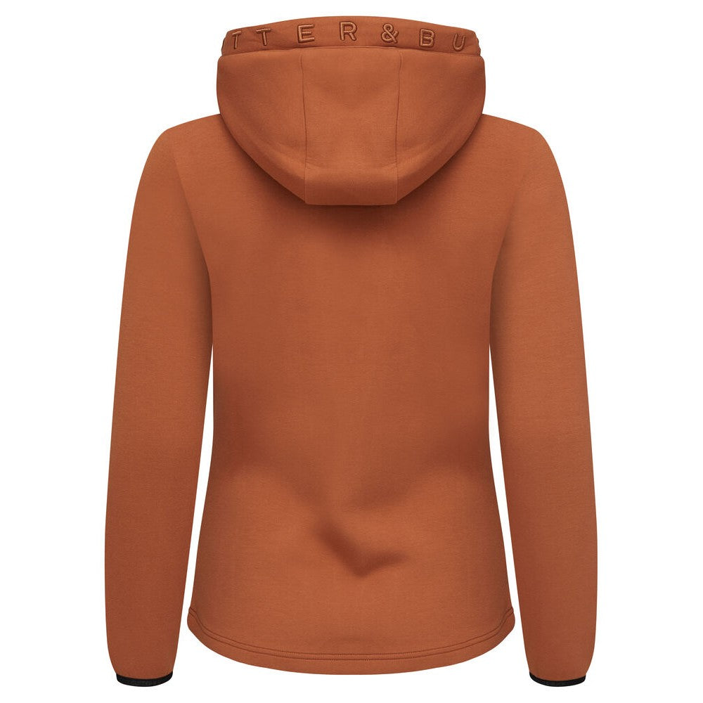 Orange Rust - Back - Cutter & Buck Womens-Ladies Pemberton Full Zip Hoodie
