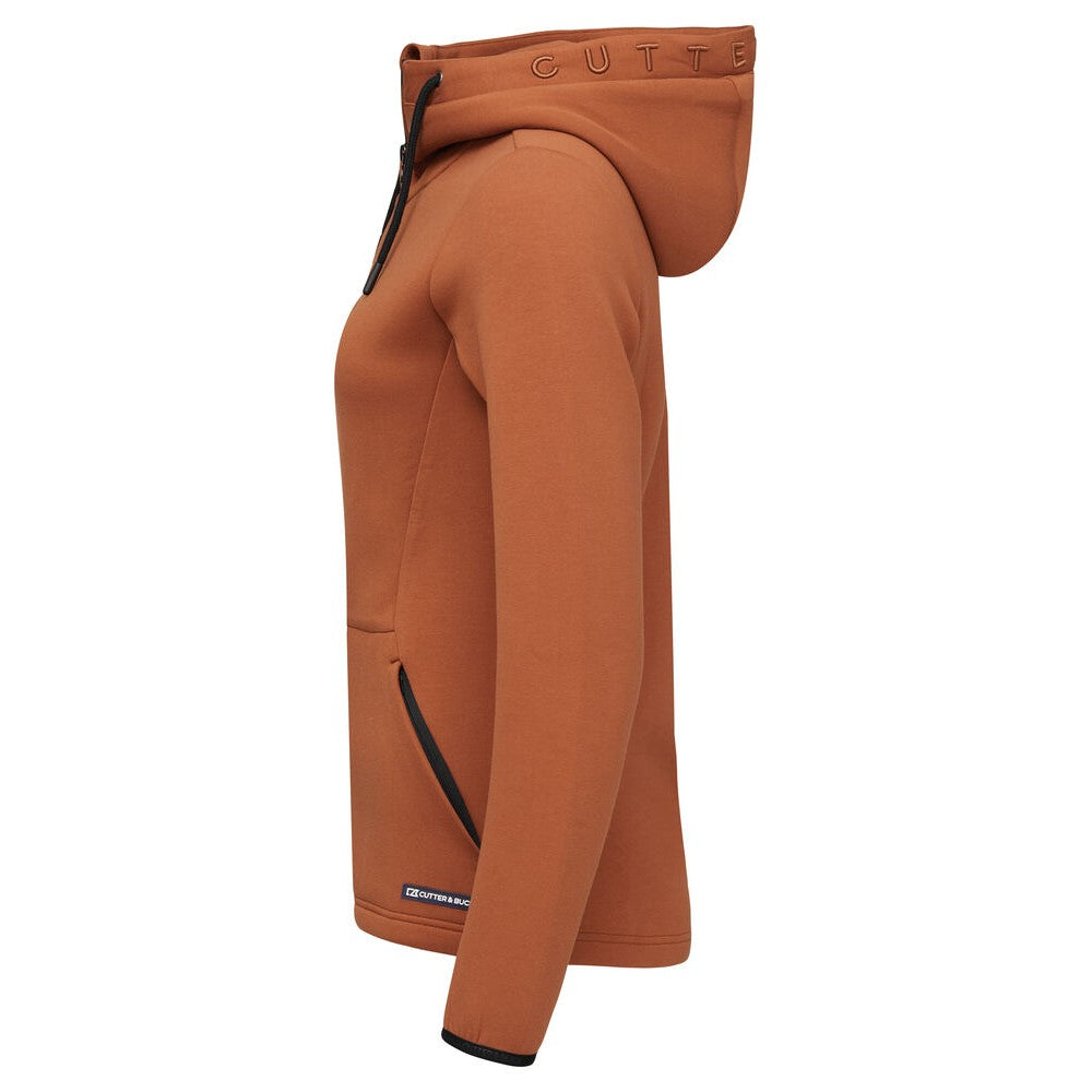 Orange Rust - Lifestyle - Cutter & Buck Womens-Ladies Pemberton Full Zip Hoodie