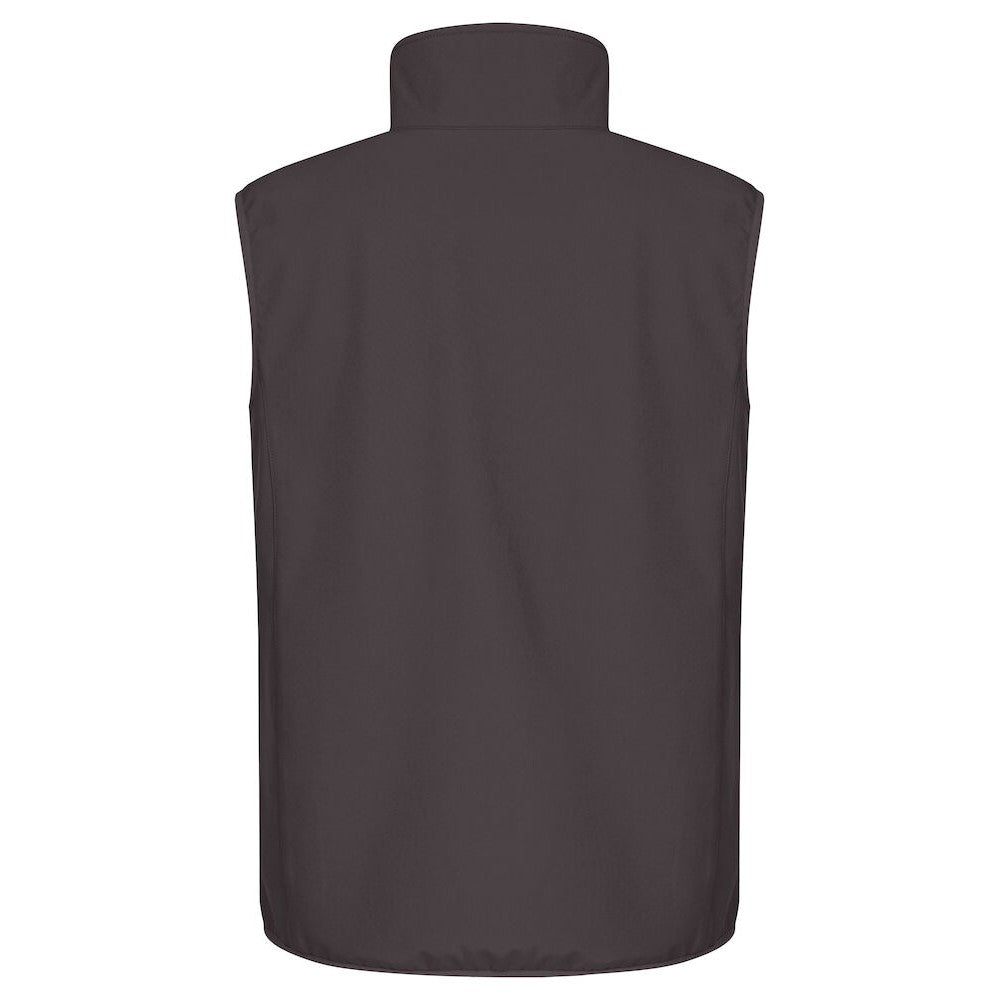 Dark Grey - Back - Clique Mens Classic Soft Shell Jacket