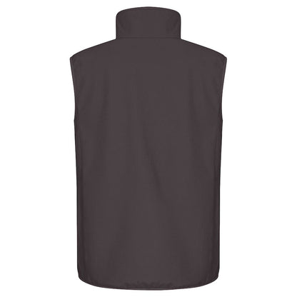 Dark Grey - Back - Clique Mens Classic Soft Shell Jacket