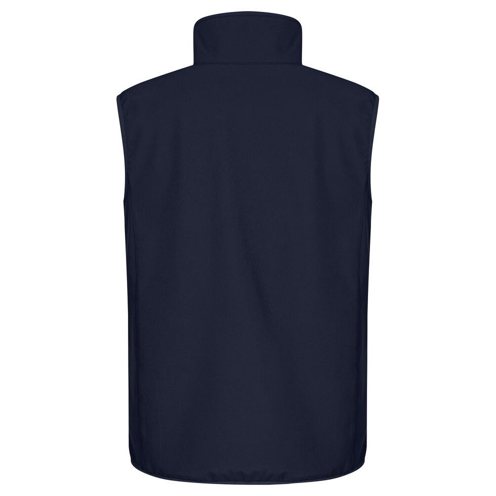 Dark Navy - Back - Clique Mens Classic Soft Shell Jacket