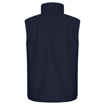 Dark Navy - Back - Clique Mens Classic Soft Shell Jacket