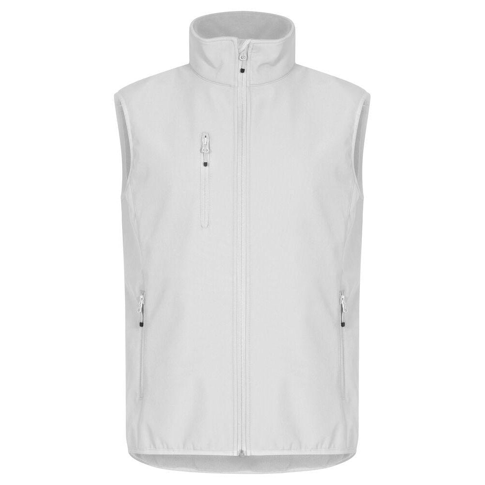 White - Front - Clique Mens Classic Soft Shell Jacket