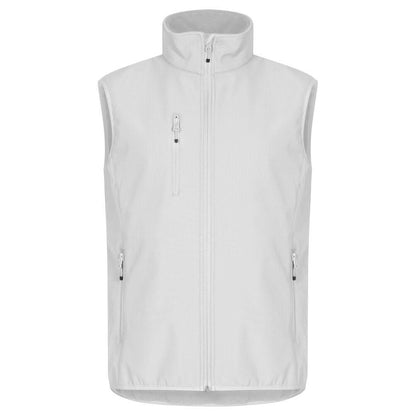 White - Front - Clique Mens Classic Soft Shell Jacket
