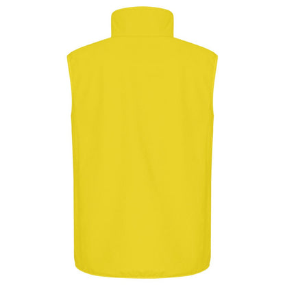 Yellow - Back - Clique Mens Classic Soft Shell Jacket