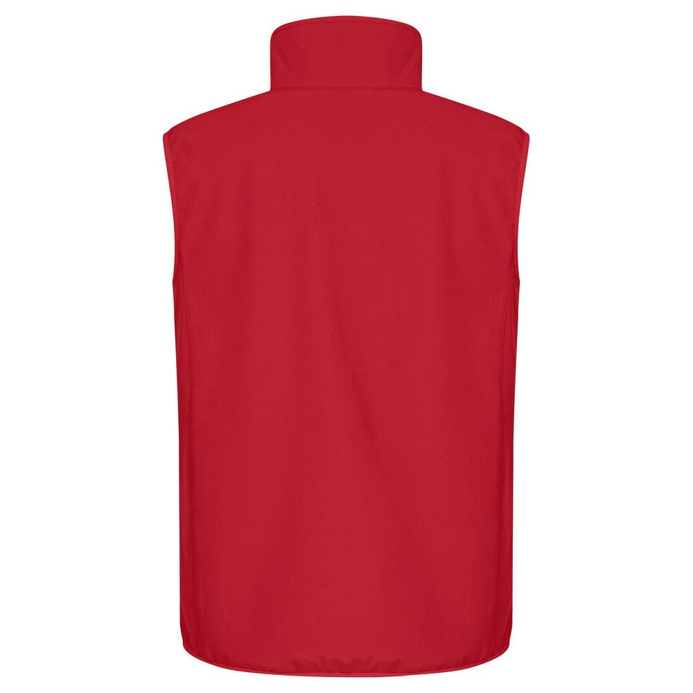 Red - Back - Clique Mens Classic Soft Shell Jacket