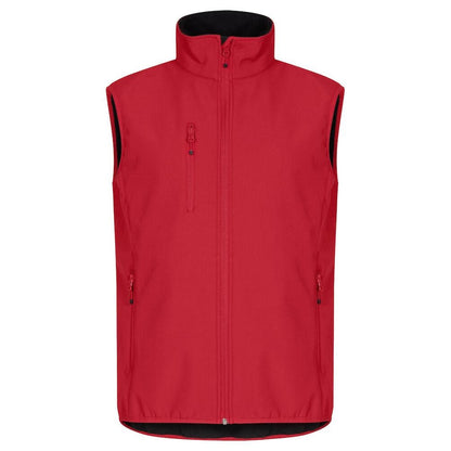 Red - Front - Clique Mens Classic Soft Shell Jacket