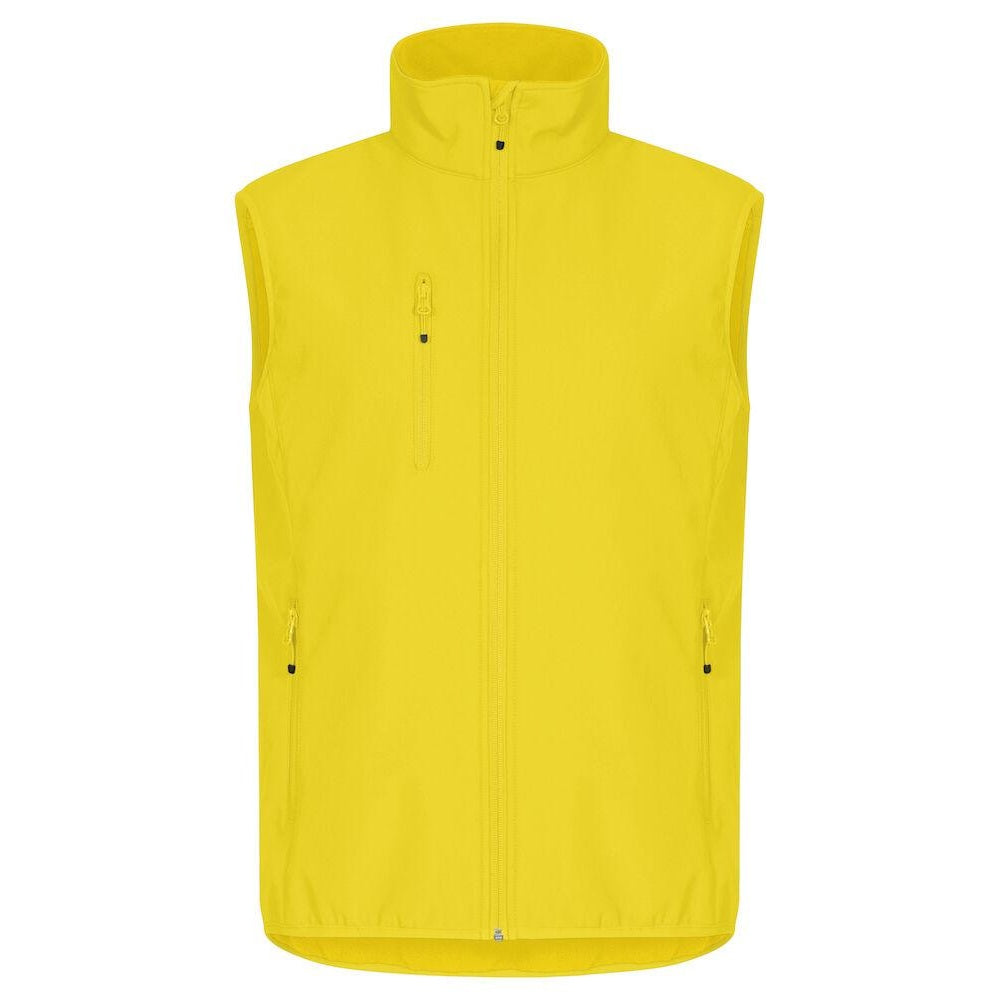 Yellow - Front - Clique Mens Classic Soft Shell Jacket