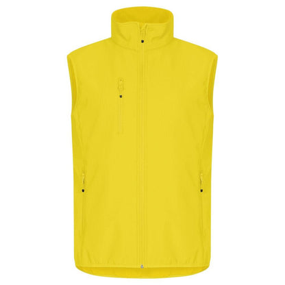 Yellow - Front - Clique Mens Classic Soft Shell Jacket