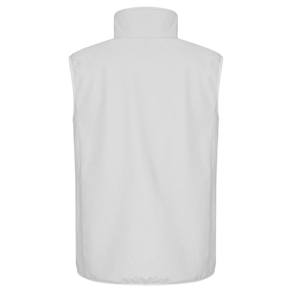 White - Back - Clique Mens Classic Soft Shell Jacket