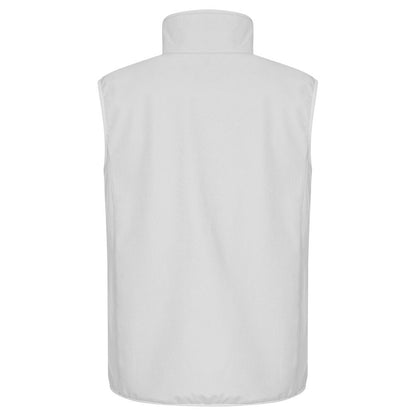 White - Back - Clique Mens Classic Soft Shell Jacket