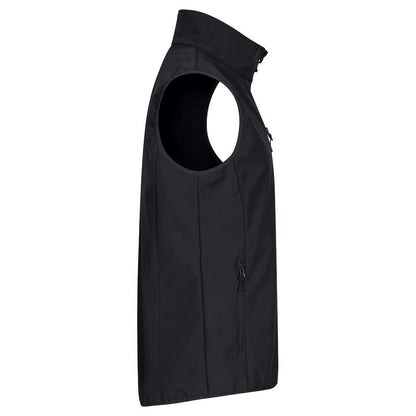 Black - Side - Clique Mens Classic Soft Shell Jacket