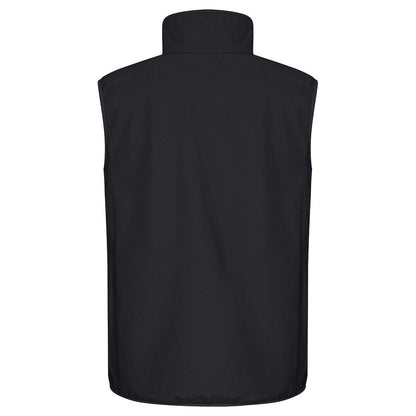 Black - Back - Clique Mens Classic Soft Shell Jacket