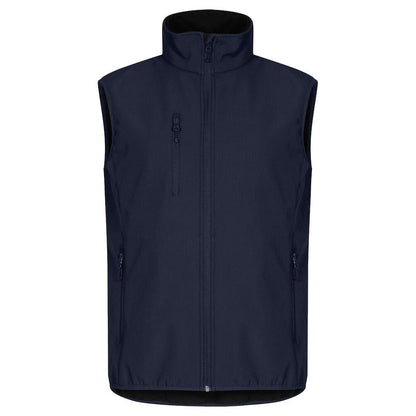 Dark Navy - Front - Clique Mens Classic Soft Shell Jacket