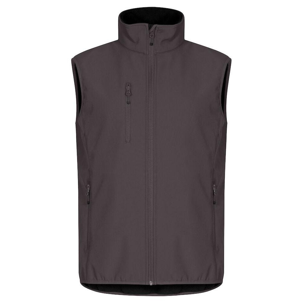 Dark Grey - Front - Clique Mens Classic Soft Shell Jacket
