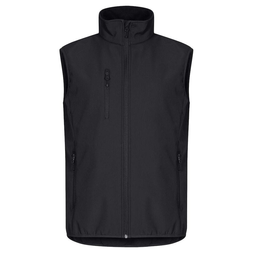 Black - Front - Clique Mens Classic Soft Shell Jacket