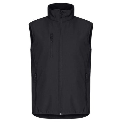 Black - Front - Clique Mens Classic Soft Shell Jacket